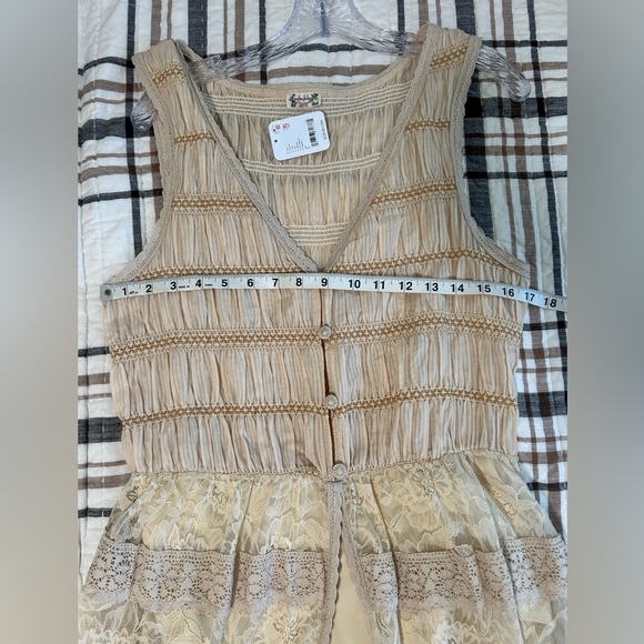 Intimately Free People Sweet Saloon sleeveless maxi bodysuit lace slip dress - Picture 5 of 10